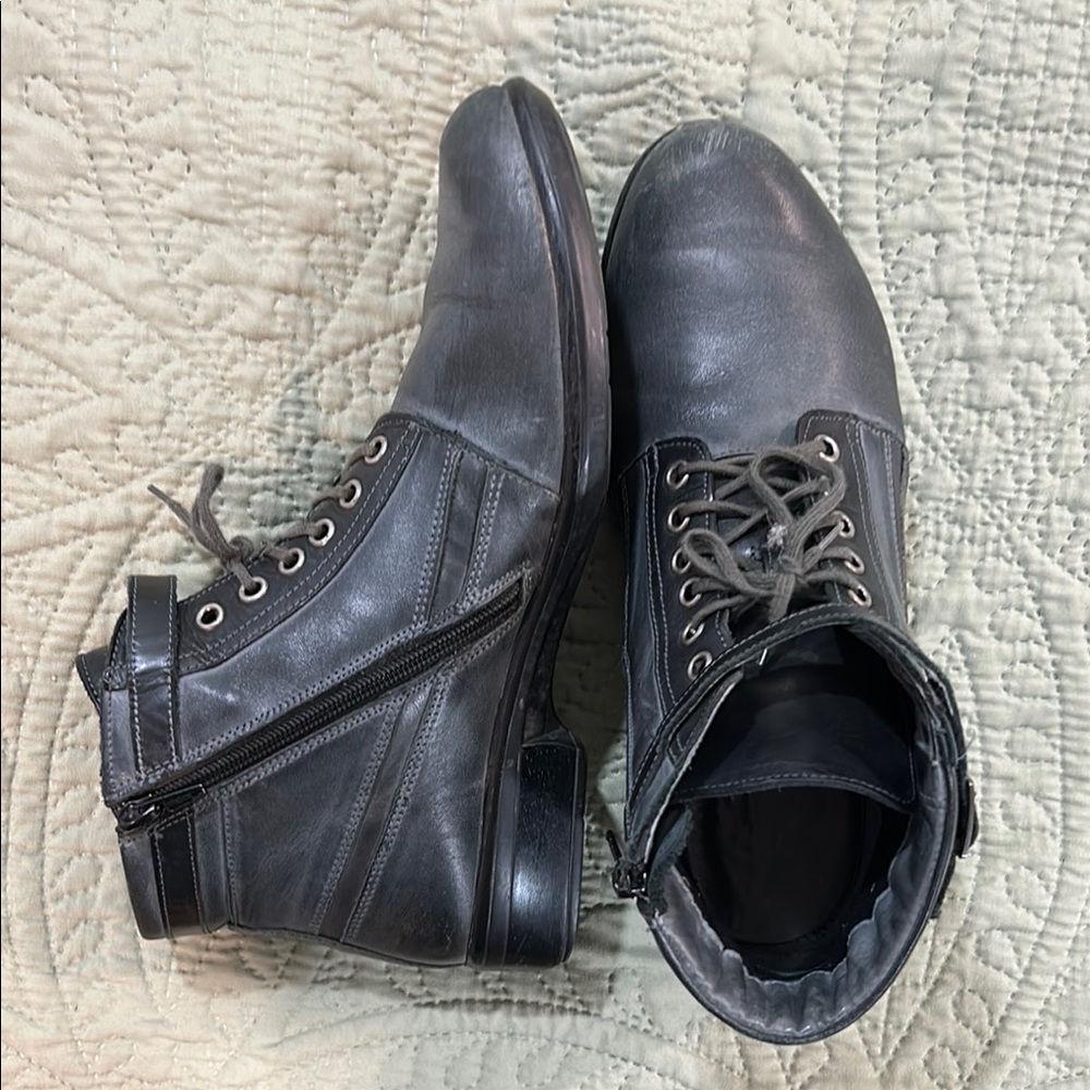 Comfy sturdy walking ankle boots by Naot